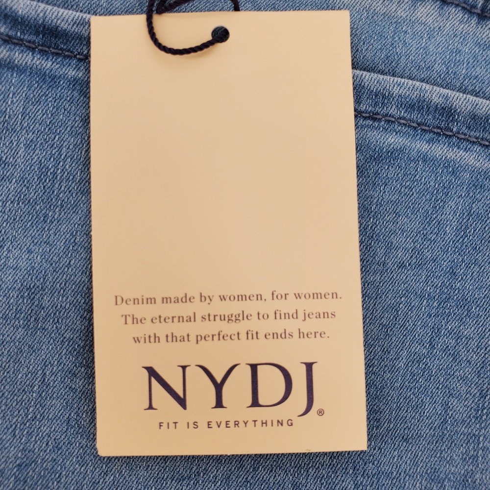 NYDJ Margot Girlfriend Kingston Jeans Light Wash Denim Crop Pants Womens‎ 16P - Picture 9 of 9